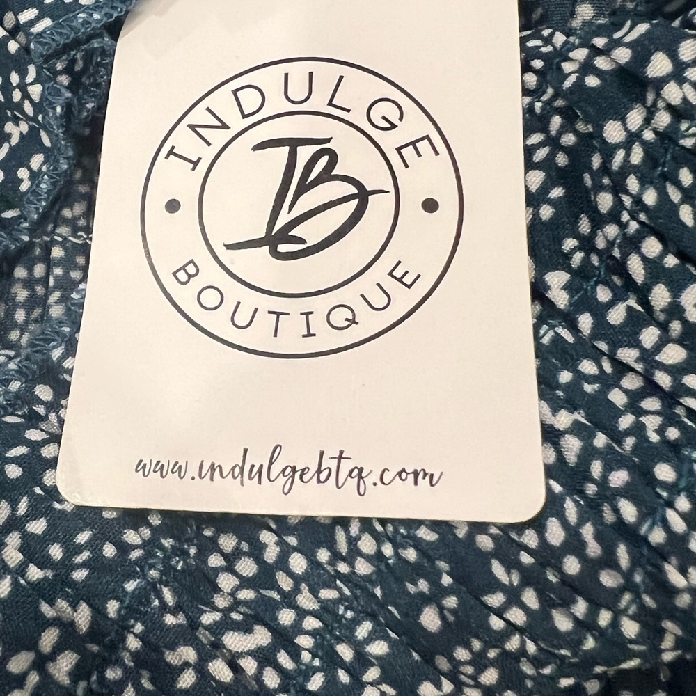 Women's Blue Floral Tiered Maxi Dress - Picture 8 of 9